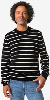 Hema Herentrui Nyck strepen zwart (zwart) - XL