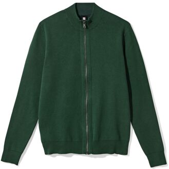 Hema Herenvest Milan donkergroen (donkergroen) - XL
