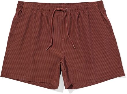 Hema Herenzwembroek Pieter seersucker bruin (bruin) - L