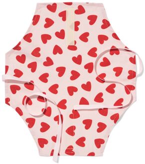Hema Herpakpapier van katoen 40x45cm hartjes (rood)