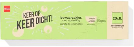 Hema Hersluitbare bewaarzakjes 17.5x24 - 20 stuks