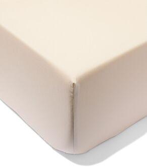 Hema Hoeslaken 160x200cm hotel katoen percal beige (beige)