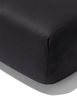 Hema Hoeslaken 160x200cm satijn donkergrijs (donkergrijs)