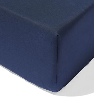Hema Hoeslaken 180x220cm zacht katoen donkerblauw (donkerblauw)