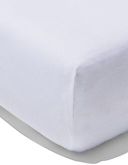 Hema Hoeslaken 90x200cm zacht katoen wit (wit)