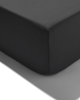 Hema Hoeslaken 90x220cm zacht katoen donkergrijs (donkergrijs)