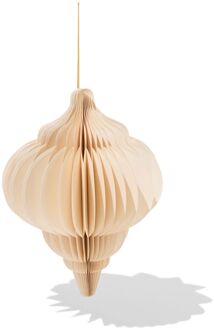 Hema Honeycomb ornament 35cm papier crème