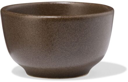 Hema Hoog schaaltje Ø7cm PUUR reactief glazuur donkerbruin (donkerbruin)