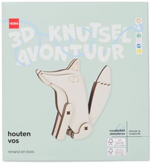 Hema Houten 3D bouwplaat vos