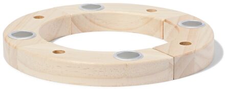 Hema Houten jaarring kandelaar (multi)