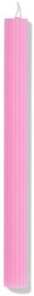 Hema Huishoudkaars ⌀2.2x24cm ribbel lichtroze (lichtroze)