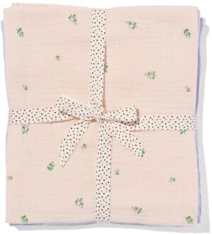 Hema Hydrofieldoeken 60x60 bloemetjes - 3 stuks