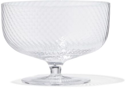 Hema Ijscoupe Bergen glas twist reliëf (transparant)