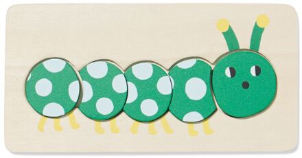 Hema Inlegpuzzel 20x10cm rups hout