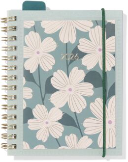 Hema Insteekagenda 2026 zakformaat 9.7x12.5cm bloemen