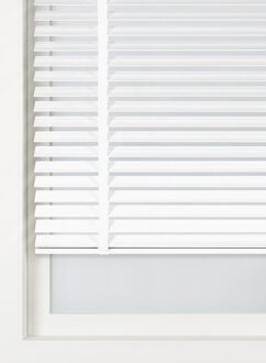Hema Jaloezie hout uni wit (wit)