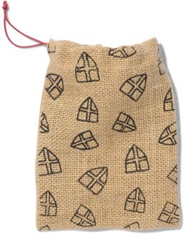 Hema Jute zak 17x24 Sinterklaas