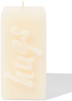 Hema Kaars 12.5cm 'hugs' lichtgeel