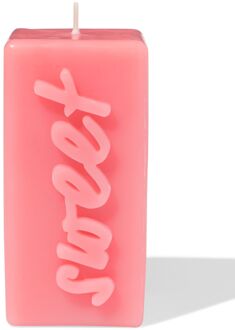 Hema Kaars 12.5cm 'sweet' roze