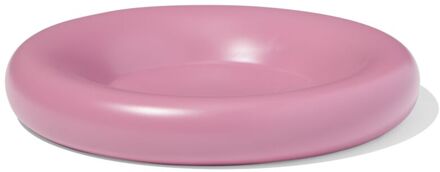 Hema Kaarsonderzetter ⌀20cm keramiek roze (donkerpaars)