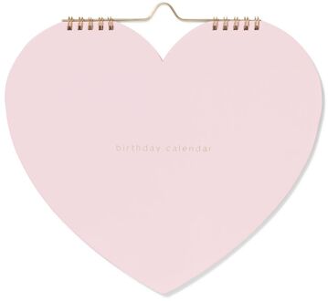 Hema Kalender 23x26cm hartje roze
