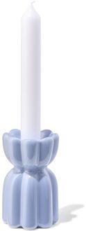 Hema Kandelaar ⌀6x10cm keramiek klaproos (blauw)