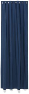 Hema Kant en klaar gordijn met ringen - 270 x 140 cm (donkerblauw)
