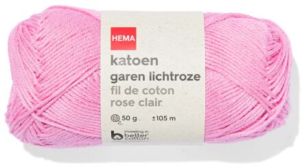 Hema Katoen garen 50g 105m lichtroze