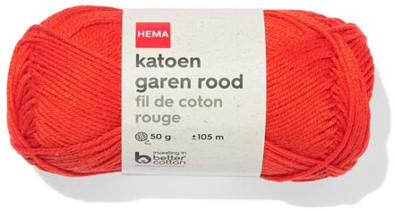 Hema Katoen garen 50g 105m rood