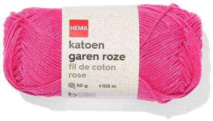 Hema Katoen garen roze 50gram 105meter