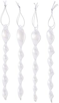 Hema Kersthangers glas - 4 stuks (wit)