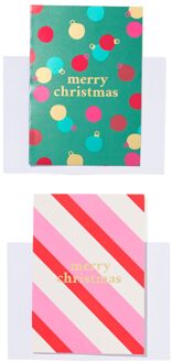 Hema Kerstkaarten met enveloppen - 20 stuks (multi)