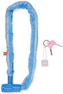 Hema Kettingslot met sleutel blauw