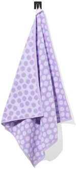 Hema Keukendoek 50x50 katoen lila met stippen (lila)