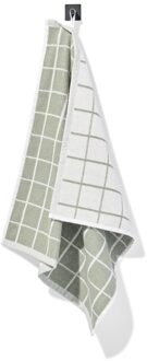 Hema Keukendoek 50x50cm katoen ruiten (groen)