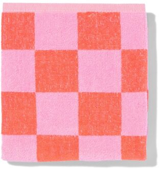 Hema Keukendoek 50x50cm katoen ruiten roze (roze)