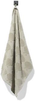 Hema Keukendoek 50x50cm katoen schelpen (groen)