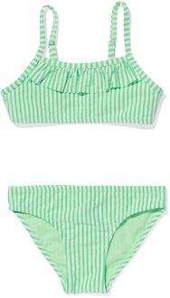 Hema Kinder Bikini Met Strepen Groen (groen) - 122/128