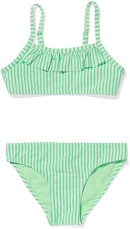 Hema Kinder Bikini Met Strepen Groen (groen) - 158/164