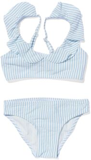 Hema Kinder Bikini Met Strepen Lichtblauw (lichtblauw) - 98/104