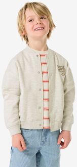 Hema Kinder bombervest sweatstof kleurblokken zand (zand) - 98/104