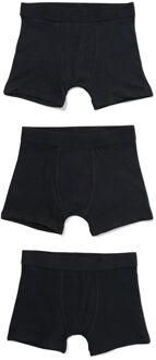 Hema Kinder boxers katoen/stretch - 3 stuks zwart (zwart) - 86/92