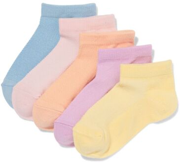 Hema Kinder enkelsokken mesh - 5 paar geel (geel) - 23/26