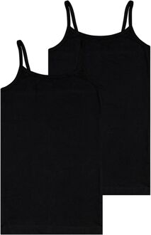 Hema Kinder hemden katoen/stretch - 2 stuks zwart (zwart) - 158/164