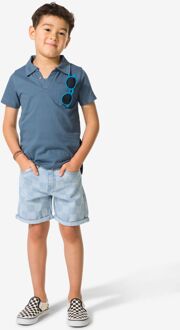 Hema Kinder korte broek ruiten blauw (blauw) - 110/116