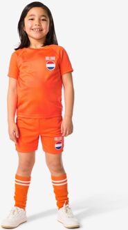 Hema Kinder Korte Sportbroek Nederland Oranje (oranje) - 110/116