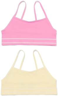 Hema Kinder naadloze top - 2 stuks multi (multi) - 146/152