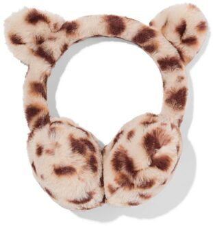 Hema Kinder oorwarmers nepbont luipaard