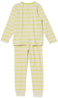 Hema Kinder Pyjama Strepen Beige (beige) - 134/140
