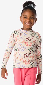 Hema Kinder shirt met ribbels gebroken wit (gebroken wit) - 86/92